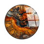 Wallity Reloj de Pared Decorativo de Cristal Huhu329 - 40 x 40 cm, Cristal 4mm